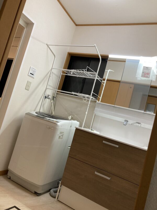 施工後の洗面所