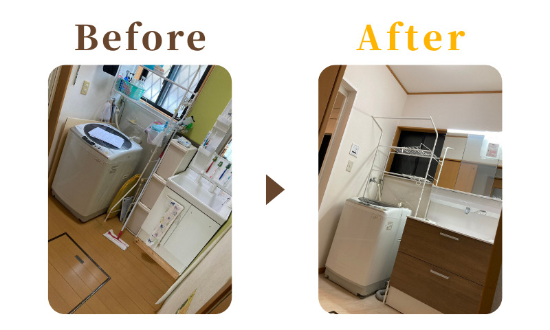 町田市洗面所リフォーム施工事例