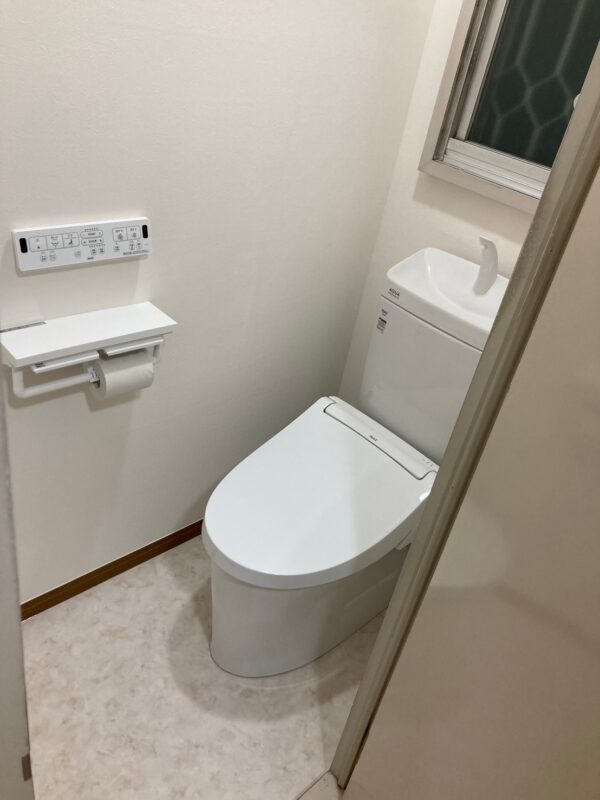 施工後のトイレ