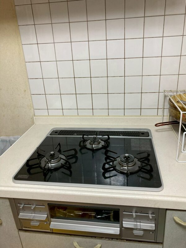 施工後のコンロ