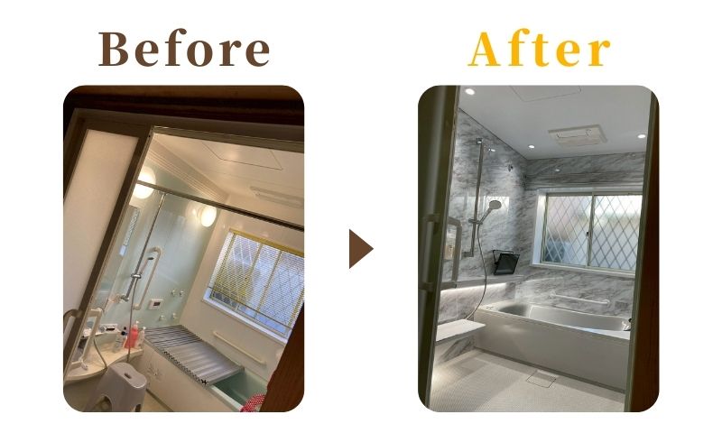 大和市深見西 浴室リフォーム施工事例